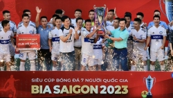 Mobi FC lên ngôi vô địch Siêu cúp bóng đá 7 người quốc gia Bia Saigon 2023