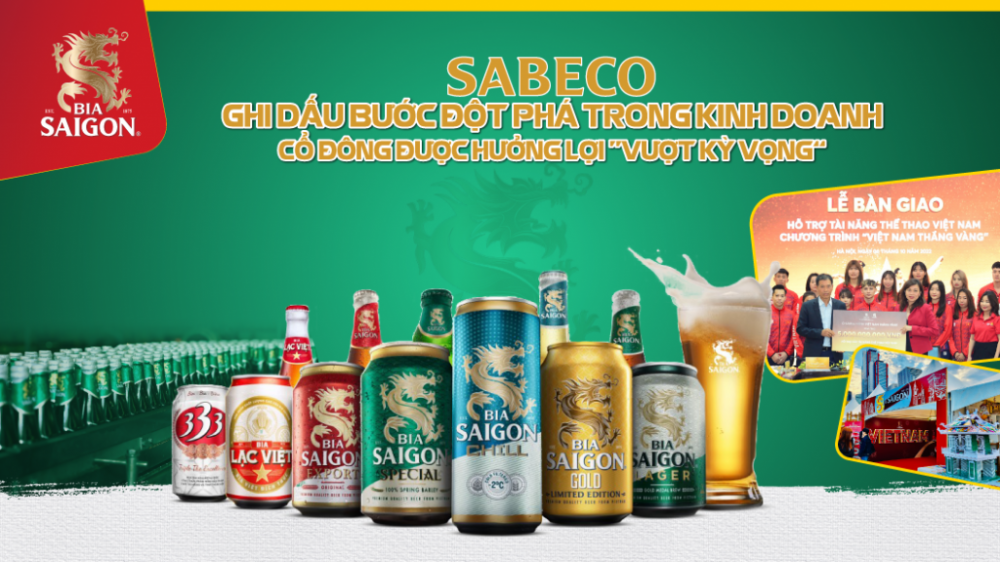 SABECO ghi dấu bước đột phá trong kinh doanh, cổ đông được hưởng lợi "vượt kỳ vọng"