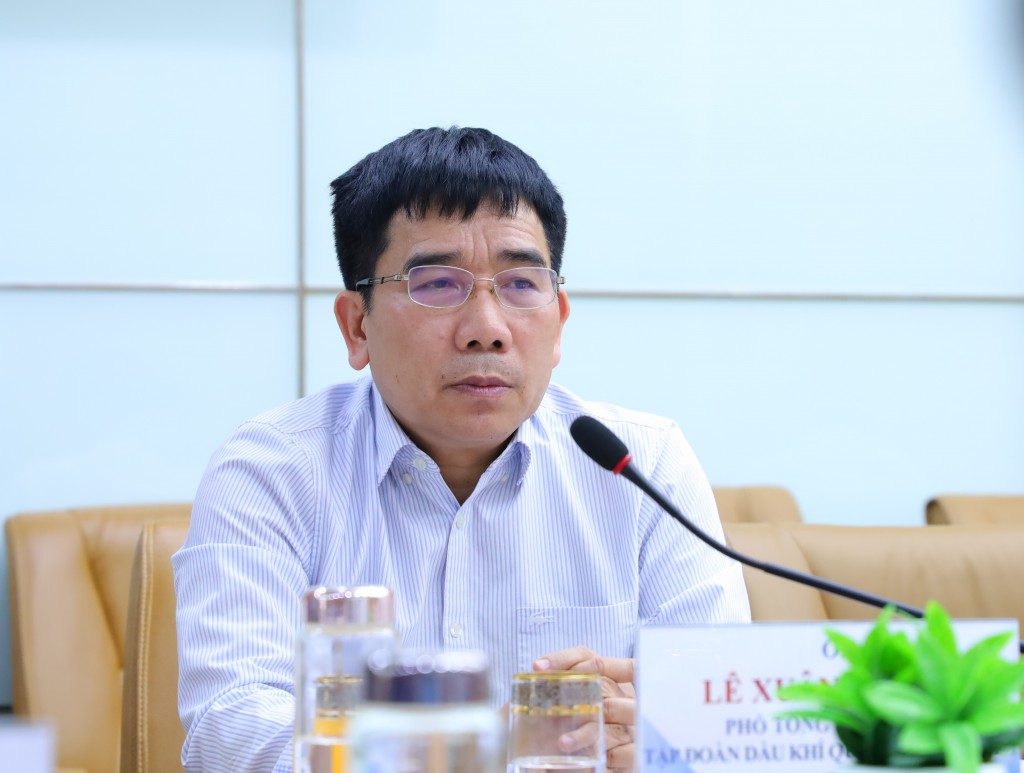 Phát biểu chì đạo của Phó Tổng Giám đốc Petrovietnam Lê Xuân Huyên, thể hiện sự ủng hộ hỗ trợ của Tập đoàn để PV GAS hoàn thành nhiệm vụ