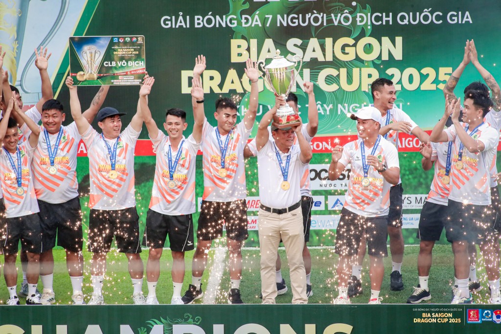 XSKT Đắk Lắk đăng quang Giải bóng đá 7 người VĐQG Bia Saigon Cup 2024 - khu vực Tây Nguyên