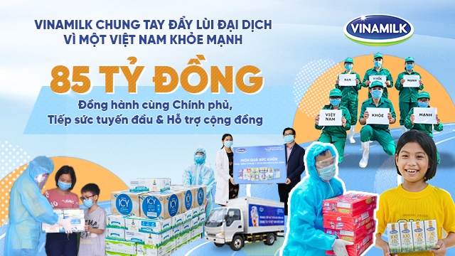 Vinamilk thực hiện chuỗi hoạt động "tiếp sức tuyến đầu" tại 50 bệnh viện