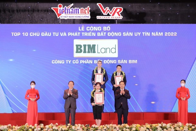 BIM Land lần thứ 4 liên tiếp có mặt trong TOP 10 Chủ đầu tư BĐS Việt Nam uy tín