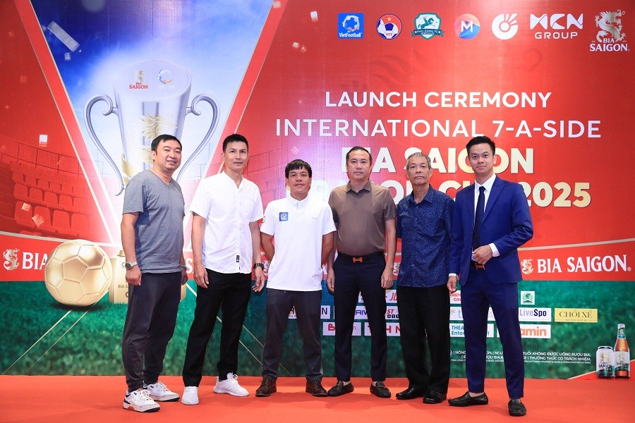 Giải bóng đá 7 người quốc tế Bia Saigon Dragon Cup 2025 lần đầu diễn ra tại TP HCM