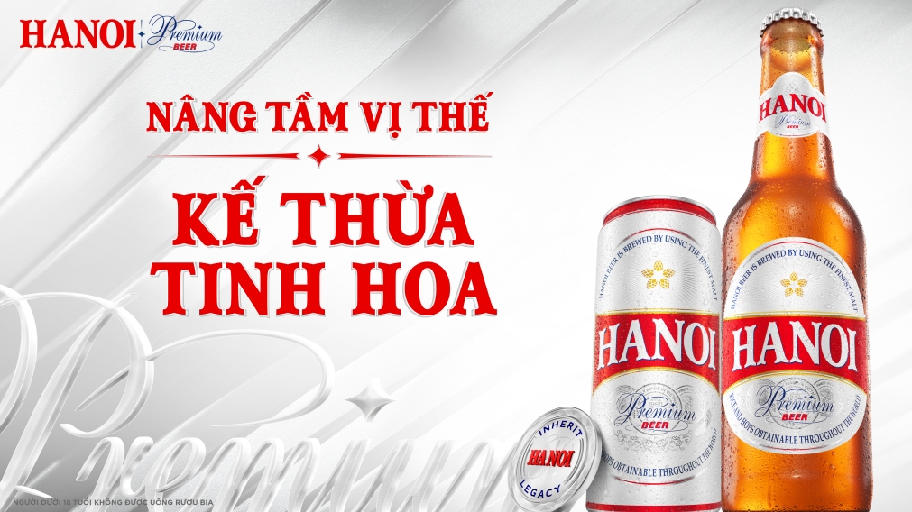 Bia Hà Nội nâng tầm vị thế với sản phẩm cao cấp Hanoi Premium