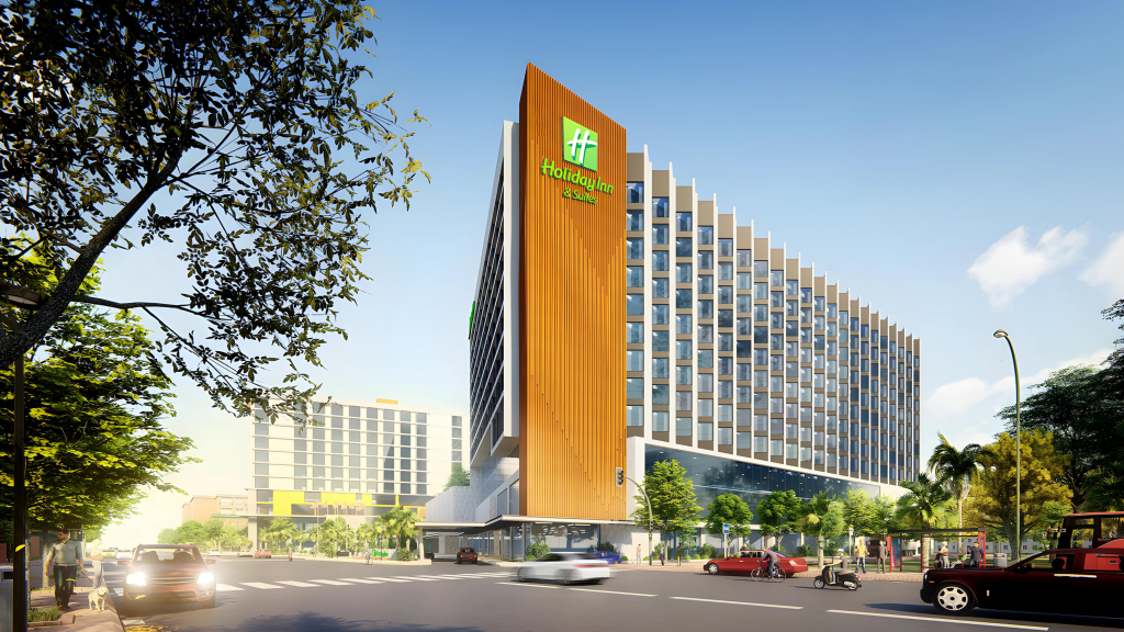 Khách sạn Holiday Inn &amp; Suites Vientiane tọa lạc tại trung tâm quận Chanthabouly sôi động của thủ đô Viêng Chăn.