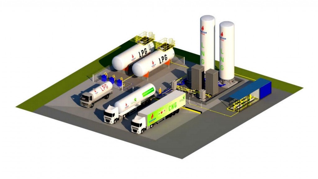 Mô hình trạm cung cấp năng lượng tích hợp của PV GAS