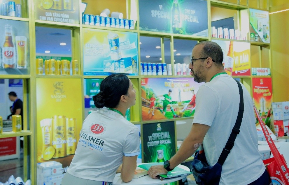 Ấn tượng không gian triển lãm Vietfood & Propack 2025 của SABECO