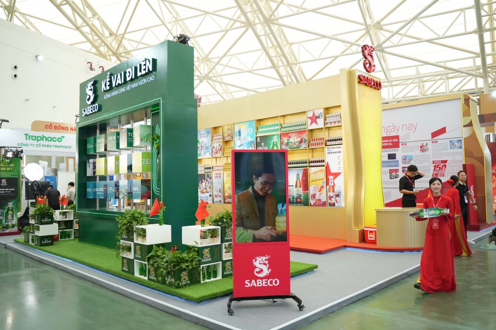 Gian trưng bày của SABECO tại Triển lãm thành tựu đất nước “80 năm hành trình Độc lập - Tự do - Hạnh phúc”