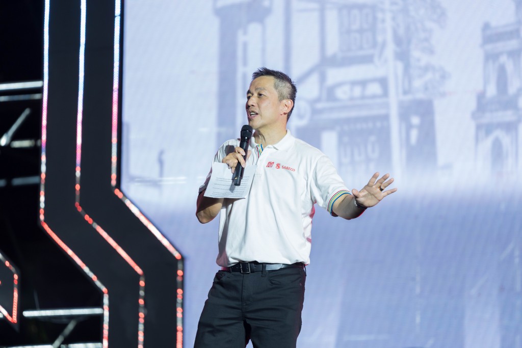 Ông Lester Tan, Tổng Giám đốc SABECO phát biểu tại sự kiện Ông Lester Tan, Tổng Giám đốc SABECO phát biểu tại sự kiện