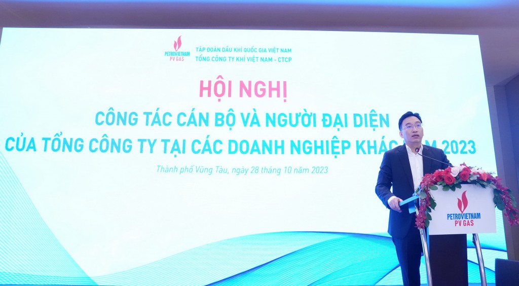 Đồng chí Nguyễn Thanh Bình, Bí thư Đảng ủy, Chủ tịch Hội đồng quản trị PV GAS khai mạc Hội nghị