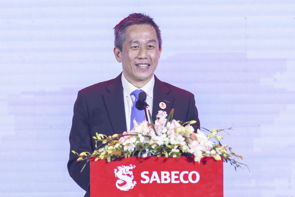 Ông Lester Tan - Tổng Giám đốc SABECO phát biểu tại sự kiện