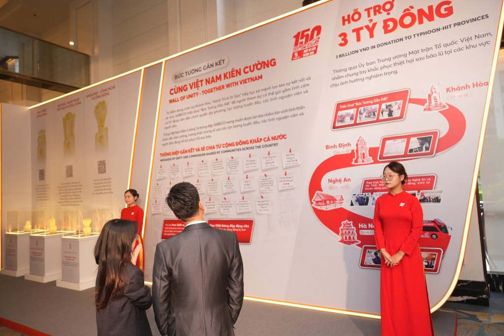 Bức Tường Gắn Kết, một sáng kiến thể hiện tinh thần đoàn kết và sẻ chia do SABECO triển khai trong khuôn khổ chiến dịch _150 Năm Di Sản Vươn Cao_