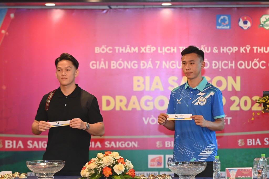 Bốc thăm chia bảng VCK Giải bóng đá 7 người vô địch quốc gia Bia Saigon Dragon Cup 2025