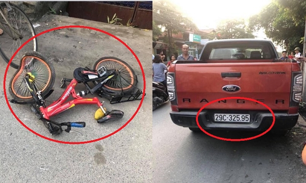 Hà Nội: Ô tô bán tải va chạm với xe đạp khiến cháu bé tử vong
