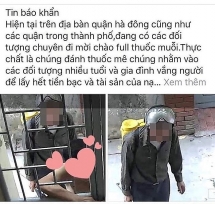 Công an xác minh thông tin hai người đàn ông phun thuốc muỗi rồi "đánh" thuốc mê lấy tiền