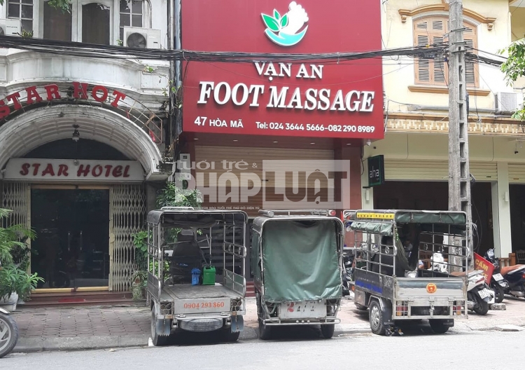 Hà Nội: Quán Foot massage Vạn An hoạt động sai phép làm loạn phố Hòa Mã