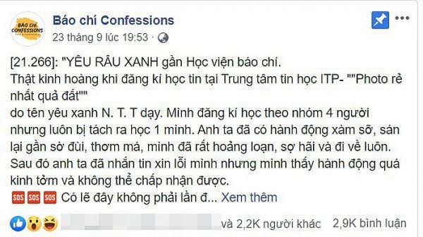 nghi van nu sinh bao chi bi chu trung tam tin hoc sam so cong an vao cuoc