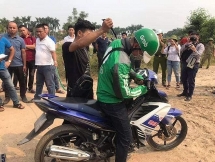 dang thuc nghiep hien truong vu sat hai tai xe grabbike