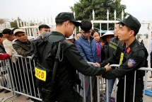 Cảnh sát cơ động siết chặt an ninh, bảo đảm an ninh trận Việt Nam - Malaysia