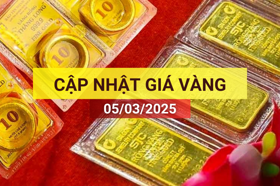 Bản tin giá vàng sáng 5/3/2025