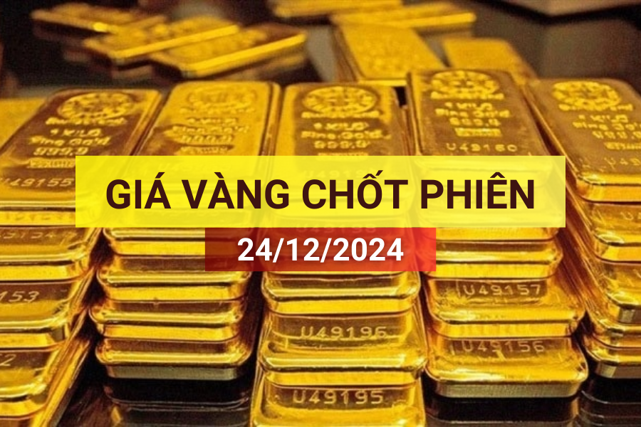 Cập nhật giá vàng SJC, vàng nhẫn ngày 24/12/2024