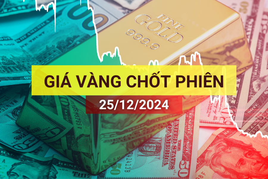 Cập nhật giá vàng SJC, vàng nhẫn ngày 25/12/2024