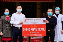 Đang bị thanh tra hành vi sản xuất khẩu trang giả, Công ty Quốc Bảo mang 50.000 chiếc đi từ thiện