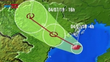 Đường đi của bão số 2 trong 24 giờ tới