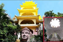 Kỳ lạ với âm thanh "ê răng, buốt óc" phát ra từ chiếc bát đồng đen ở chùa Kỳ Quang