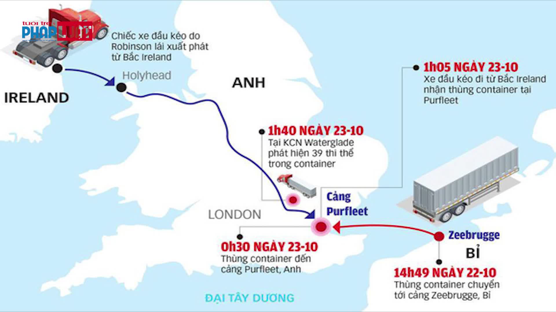 Tổng hợp cuối tuần: Rúng động trước thông tin 39 người chết trong container ở Anh