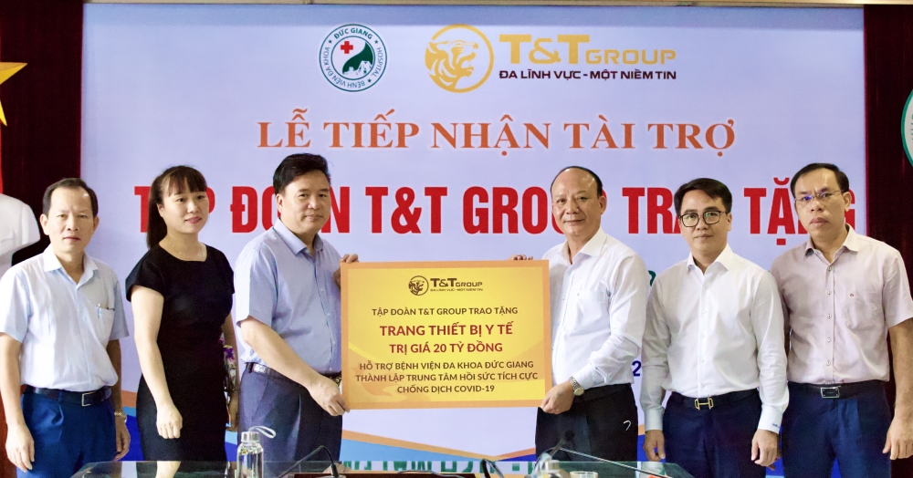 T&T Group tài trợ 20 tỷ đồng giúp Bệnh viện Đức Giang lập trung tâm ICU chống dịch Covid-19