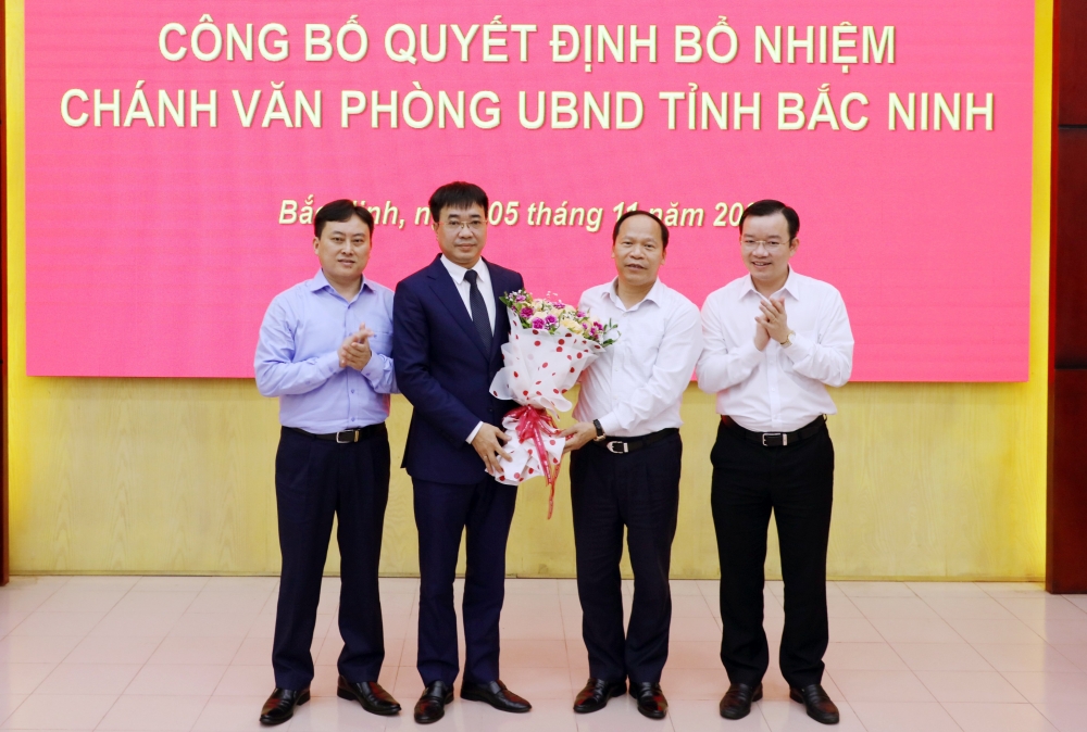 Điều động, bổ nhiệm ông Vũ Huy Phương làm Chánh Văn phòng UBND tỉnh Bắc Ninh