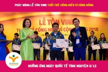 Tuổi trẻ cống hiến vì cộng đồng -Tri ân những tấm gương tình nguyện