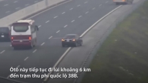 oto suyt gay tai nan khi di lui tren cao toc