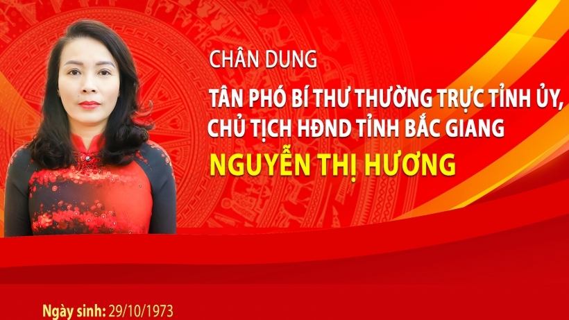 Chân dung tân Phó Bí thư Thường trực Tỉnh ủy, Chủ tịch HĐND tỉnh Bắc Giang Nguyễn Thị Hương