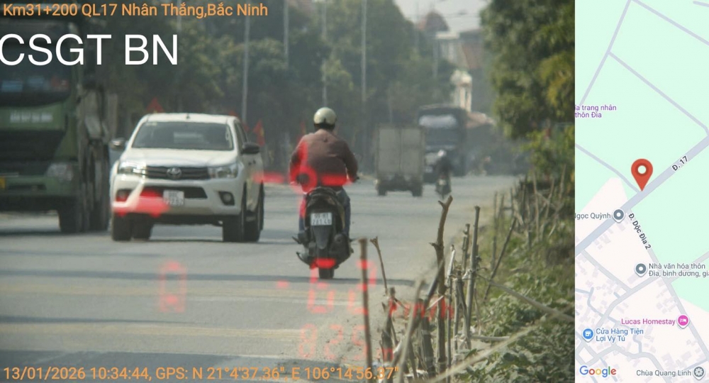 Bắc Ninh: Danh sách phạt nguội từ ngày 10/01 đến hết ngày 16/01/2026