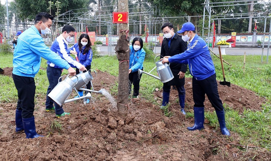 Tuổi trẻ Thủ đô phấn đấu trồng 100.000 cây xanh trên địa bàn thành phố