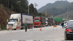 lang son tiep tuc dung tiep nhan xe cho hoa qua tuoi den cua khau