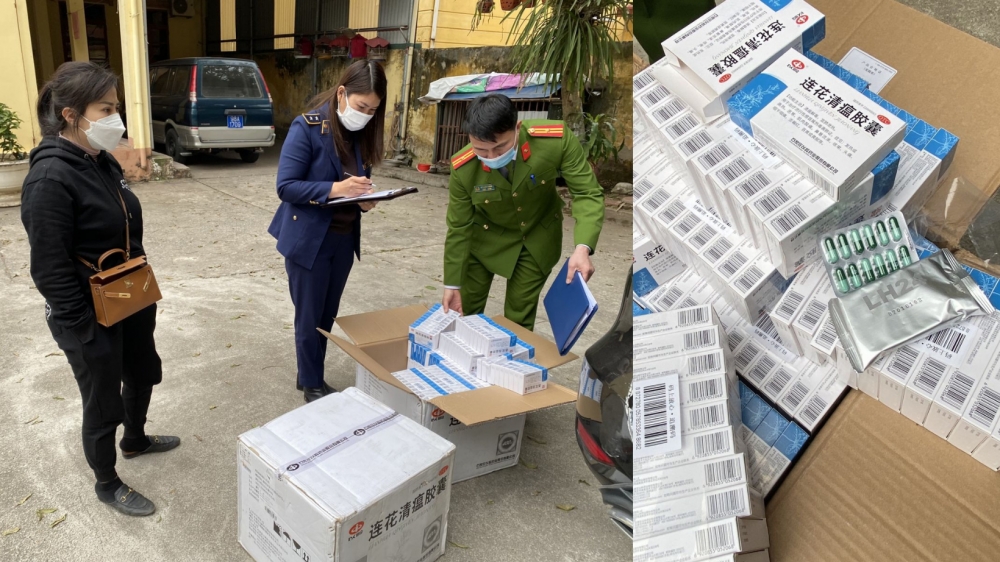 Bắt lô hàng nghi là thuốc hỗ trợ điều trị COVID-19 "trôi nổi" mang về Bắc Giang bán kiếm lời
