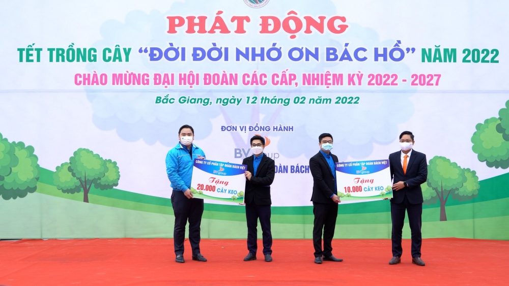 BV Group tài trợ 30.000 cây xanh cho Bắc Giang
