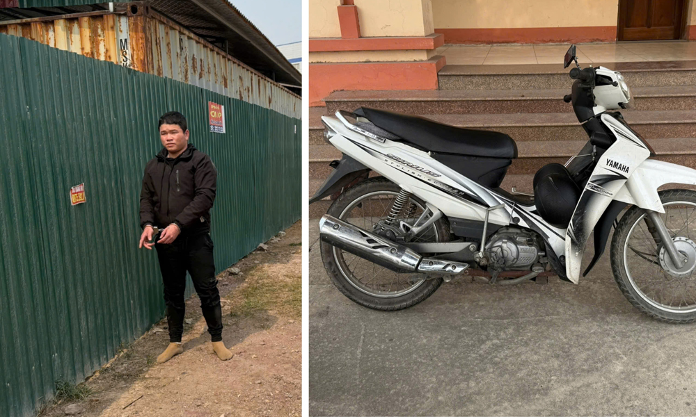 Bắc Giang: Bắt đối tượng trộm cắp xe máy ở công trường