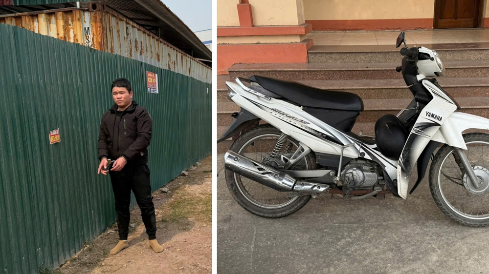 Bắc Giang: Bắt đối tượng trộm cắp xe máy ở công trường