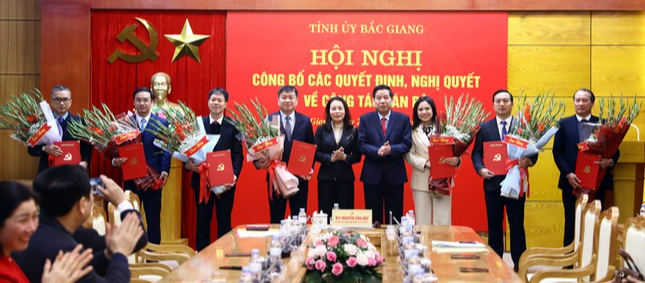 Bắc Giang: Điều động, bổ nhiệm nhiều vị trí lãnh đạo tại một số cơ quan khối Đảng, đoàn thể tỉnh
