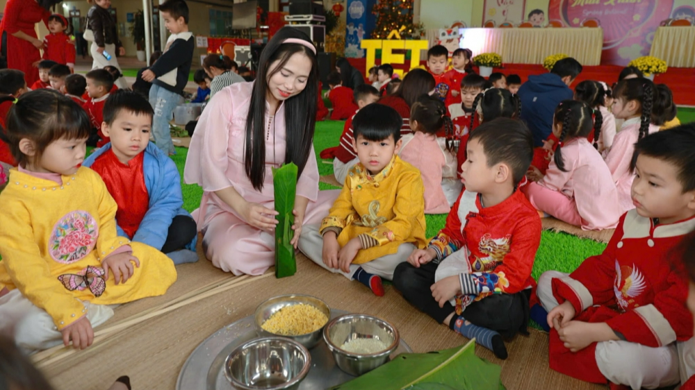 Trường mầm non Mỹ Thái tổ chức hoạt động trải nghiệm “Lễ hội Mùa xuân 2026”