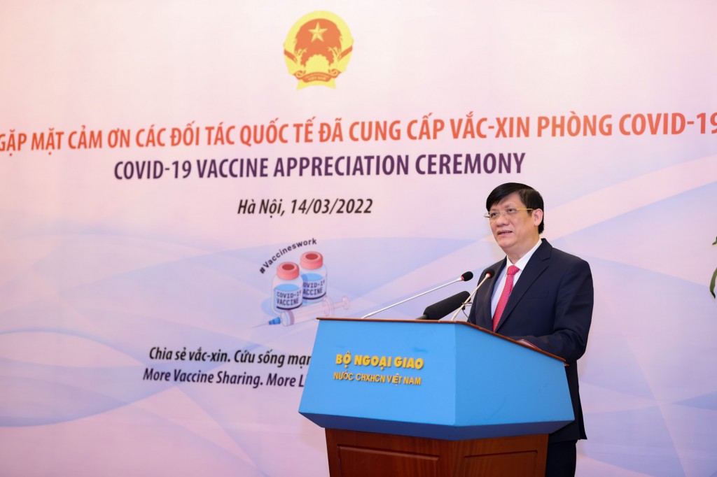 Bộ trưởng Bộ Y tế Nguyễn Thanh Long phát biểu