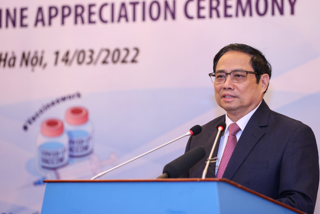Thủ tướng Phạm Minh Chính cảm ơn các đối tác quốc tế đã hỗ trợ vaccine phòng COVID-19 cho Việt Nam
