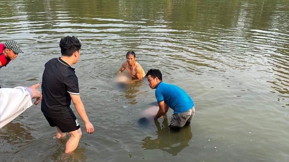 Bắc Giang: Hai học sinh đuối nước thương tâm khi tắm sông