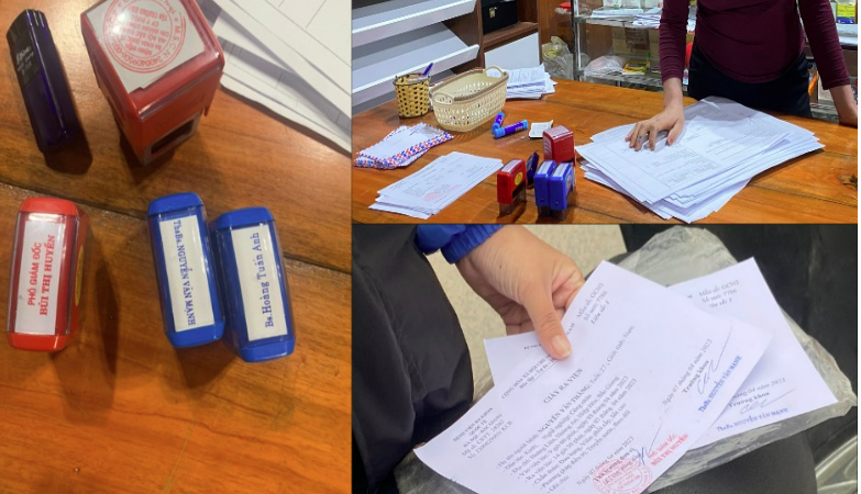 bac giang tom gon duong day lam gia giay kham suc khoe giay ra vien