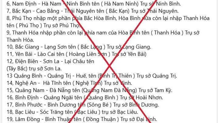 Bắc Giang: Chia sẻ thông tin sai về sáp nhập các tỉnh, thành, nam thanh niên bị xử phạt
