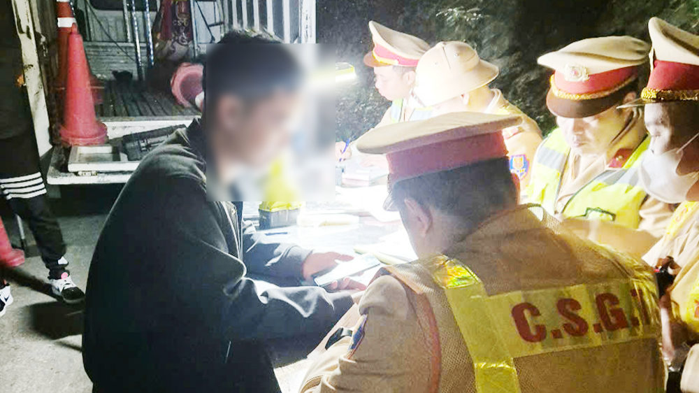 Bắc Giang: Một lái xe ô tô vi phạm nồng độ cồn mức kịch khung